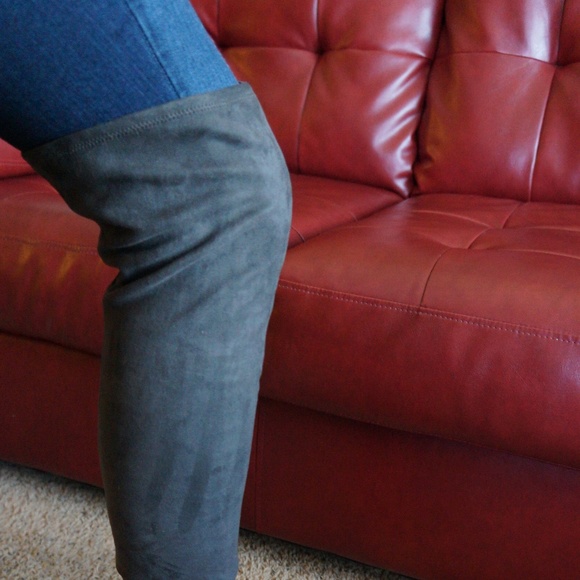 Ash  As-Elisa Over-Knee Gray Boots - Picture 4 of 5